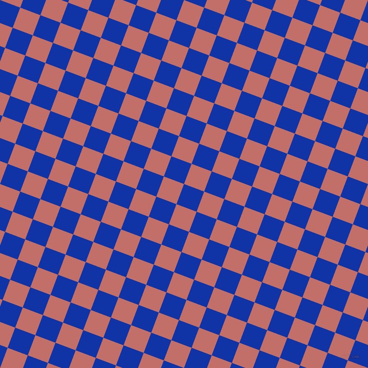69/159 degree angle diagonal checkered chequered squares checker pattern checkers background, 43 pixel squares size, , Egyptian Blue and Contessa checkers chequered checkered squares seamless tileable