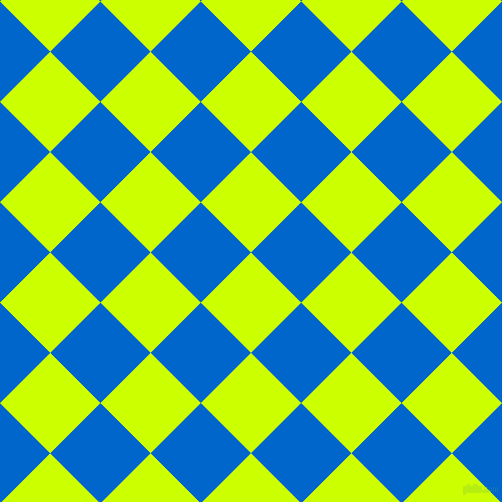 45/135 degree angle diagonal checkered chequered squares checker pattern checkers background, 71 pixel square size, , Electric Lime and Navy Blue checkers chequered checkered squares seamless tileable