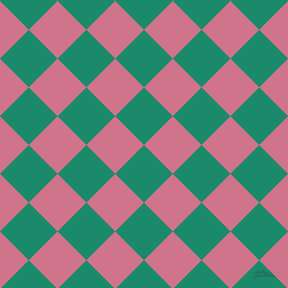 45/135 degree angle diagonal checkered chequered squares checker pattern checkers background, 58 pixel squares size, , Elf Green and Charm checkers chequered checkered squares seamless tileable