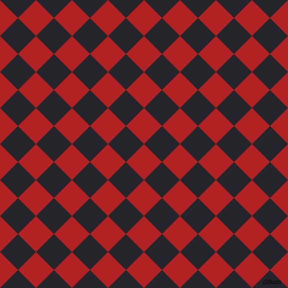 45/135 degree angle diagonal checkered chequered squares checker pattern checkers background, 51 pixel squares size, , Fire Brick and Black Russian checkers chequered checkered squares seamless tileable