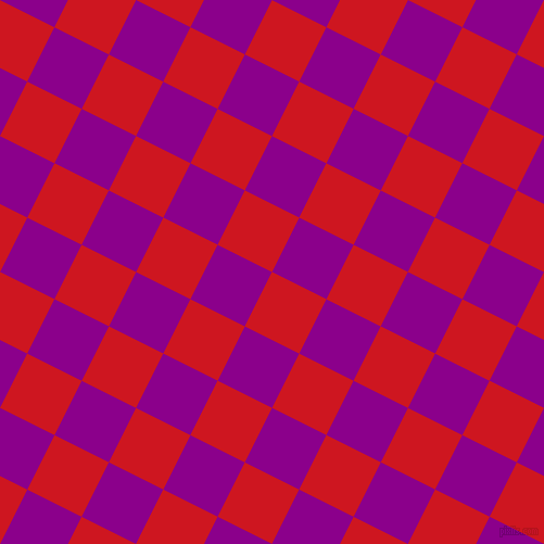 63/153 degree angle diagonal checkered chequered squares checker pattern checkers background, 56 pixel squares size, , Fire Engine Red and Dark Magenta checkers chequered checkered squares seamless tileable