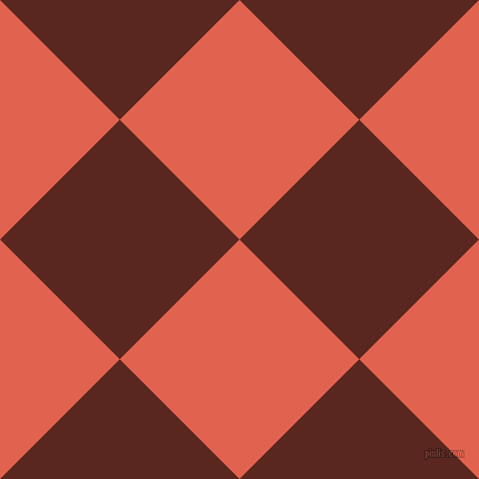 45/135 degree angle diagonal checkered chequered squares checker pattern checkers background, 152 pixel squares size, , Flamingo and Caput Mortuum checkers chequered checkered squares seamless tileable