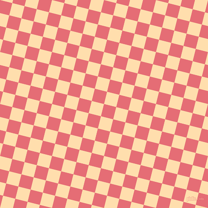 76/166 degree angle diagonal checkered chequered squares checker pattern checkers background, 26 pixel squares size, , Froly and Navajo White checkers chequered checkered squares seamless tileable