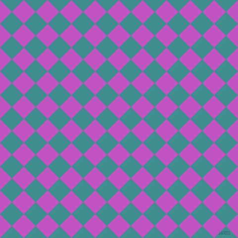 45/135 degree angle diagonal checkered chequered squares checker pattern checkers background, 34 pixel squares size, , Fuchsia and Blue Chill checkers chequered checkered squares seamless tileable