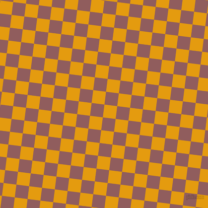 83/173 degree angle diagonal checkered chequered squares checker pattern checkers background, 26 pixel square size, , Gamboge and Rose Taupe checkers chequered checkered squares seamless tileable