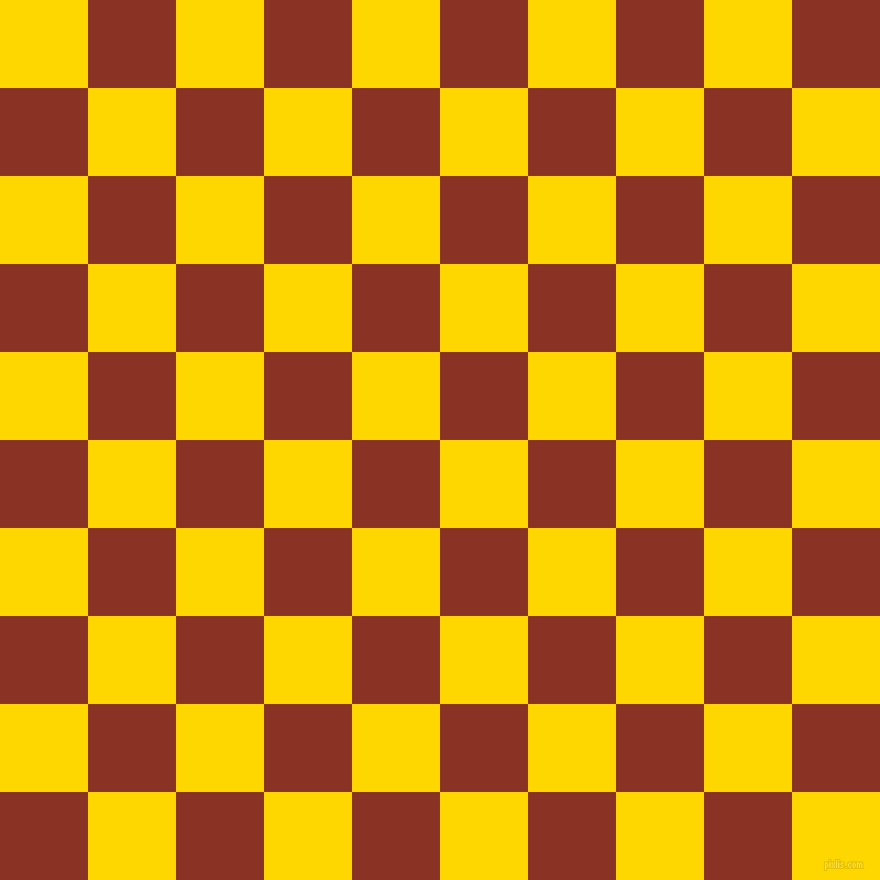 checkered chequered squares checkers background checker pattern, 80 pixel square size, , Gold and Burnt Umber checkers chequered checkered squares seamless tileable