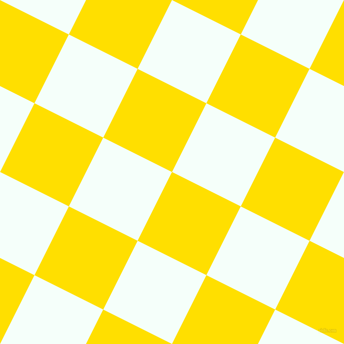 63/153 degree angle diagonal checkered chequered squares checker pattern checkers background, 154 pixel square size, , Golden Yellow and Mint Cream checkers chequered checkered squares seamless tileable