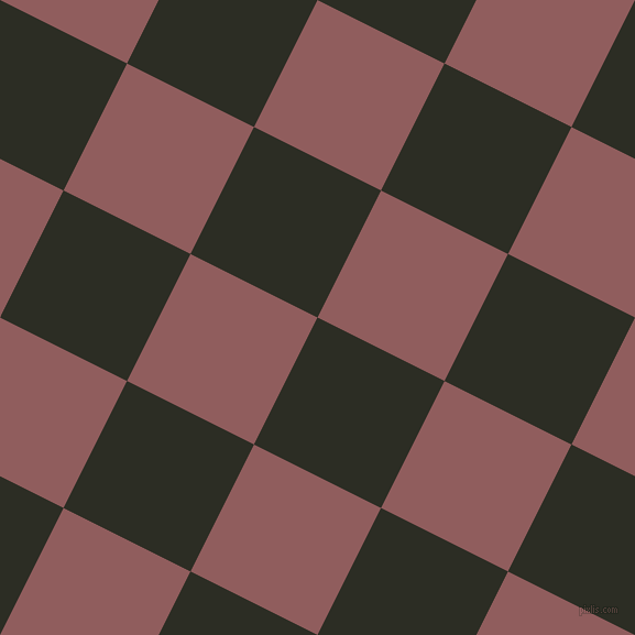 63/153 degree angle diagonal checkered chequered squares checker pattern checkers background, 129 pixel squares size, , Green Waterloo and Rose Taupe checkers chequered checkered squares seamless tileable