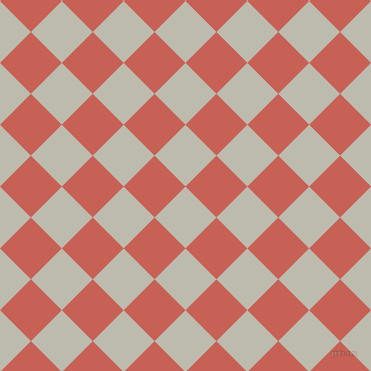 45/135 degree angle diagonal checkered chequered squares checker pattern checkers background, 62 pixel squares size, , Grey Nickel and Sunglo checkers chequered checkered squares seamless tileable
