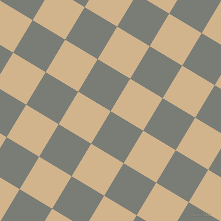 59/149 degree angle diagonal checkered chequered squares checker pattern checkers background, 76 pixel squares size, , Gunsmoke and Tan checkers chequered checkered squares seamless tileable