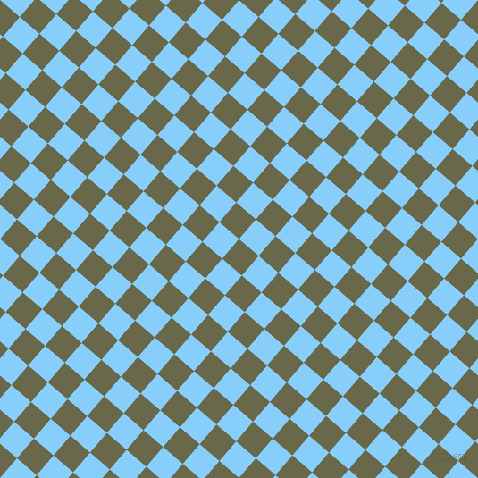 49/139 degree angle diagonal checkered chequered squares checker pattern checkers background, 29 pixel squares size, , Hemlock and Light Sky Blue checkers chequered checkered squares seamless tileable