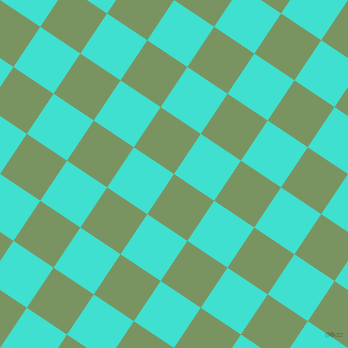 56/146 degree angle diagonal checkered chequered squares checker pattern checkers background, 98 pixel squares size, , Highland and Turquoise checkers chequered checkered squares seamless tileable