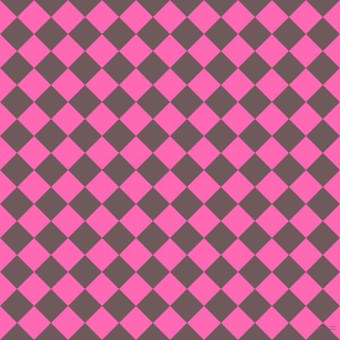45/135 degree angle diagonal checkered chequered squares checker pattern checkers background, 47 pixel squares size, , Hot Pink and Falcon checkers chequered checkered squares seamless tileable
