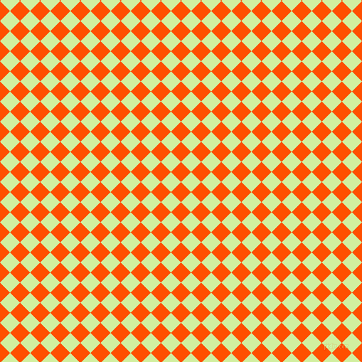 45/135 degree angle diagonal checkered chequered squares checker pattern checkers background, 20 pixel square size, , International Orange and Reef checkers chequered checkered squares seamless tileable