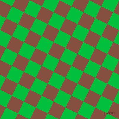 63/153 degree angle diagonal checkered chequered squares checker pattern checkers background, 45 pixel squares size, , Ironstone and Dark Pastel Green checkers chequered checkered squares seamless tileable