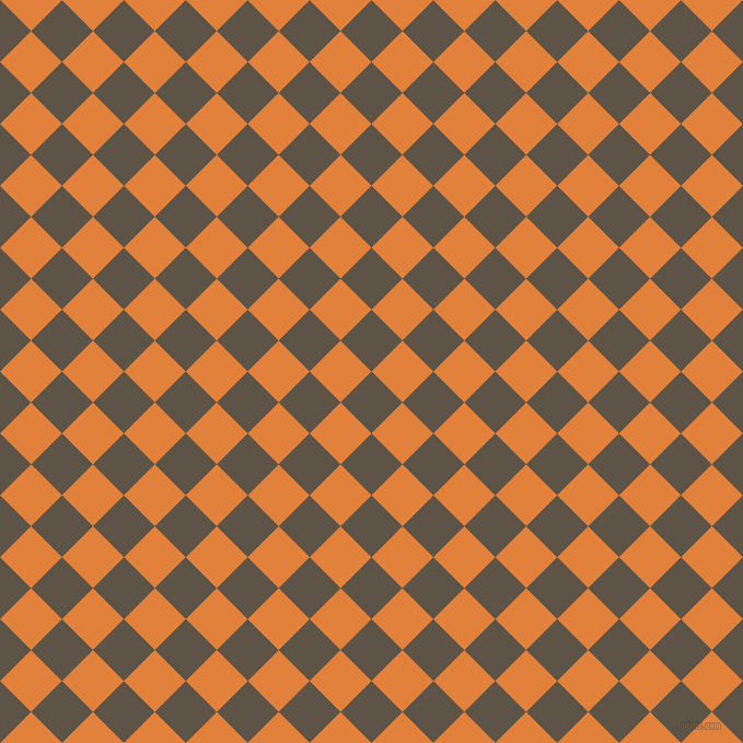 45/135 degree angle diagonal checkered chequered squares checker pattern checkers background, 40 pixel square size, , Judge Grey and Tree Poppy checkers chequered checkered squares seamless tileable