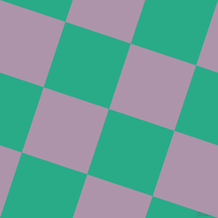 72/162 degree angle diagonal checkered chequered squares checker pattern checkers background, 135 pixel square size, , Jungle Green and London Hue checkers chequered checkered squares seamless tileable