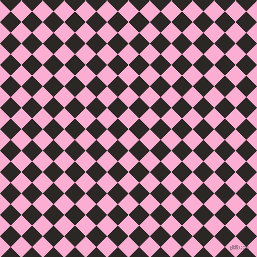 45/135 degree angle diagonal checkered chequered squares checker pattern checkers background, 30 pixel squares size, , Lavender Pink and Bokara Grey checkers chequered checkered squares seamless tileable