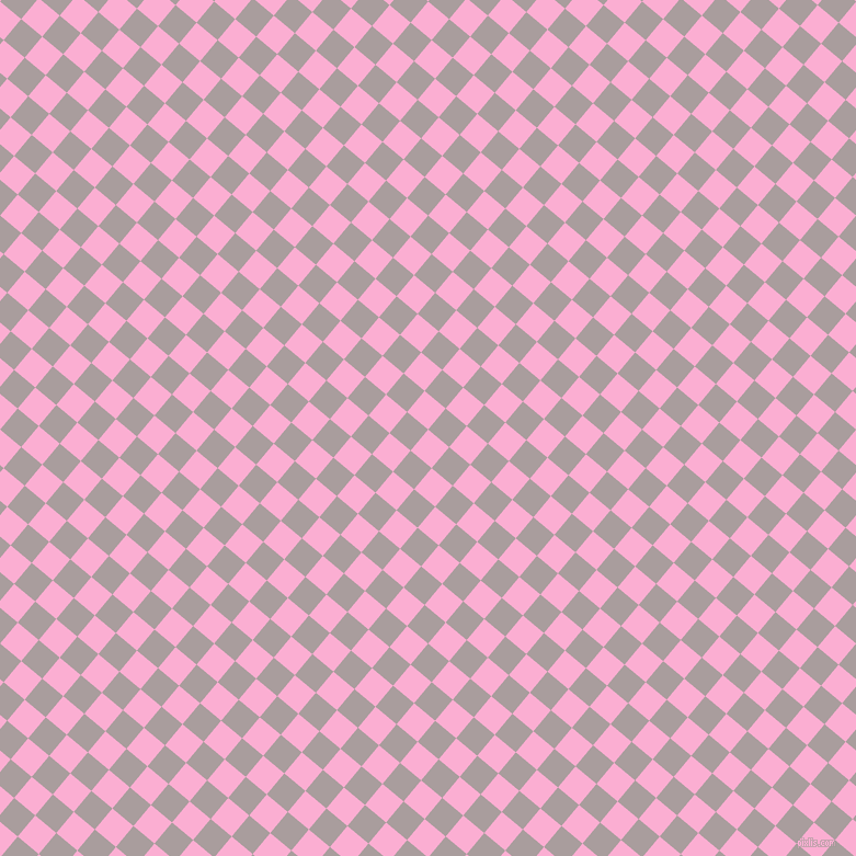 50/140 degree angle diagonal checkered chequered squares checker pattern checkers background, 25 pixel squares size, , Lavender Pink and Nobel checkers chequered checkered squares seamless tileable