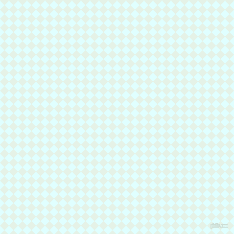 45/135 degree angle diagonal checkered chequered squares checker pattern checkers background, 13 pixel square size, , Light Cyan and Polar checkers chequered checkered squares seamless tileable