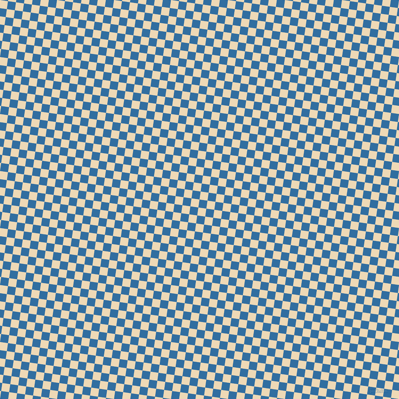 82/172 degree angle diagonal checkered chequered squares checker pattern checkers background, 16 pixel square size, , Lochmara and Champagne checkers chequered checkered squares seamless tileable