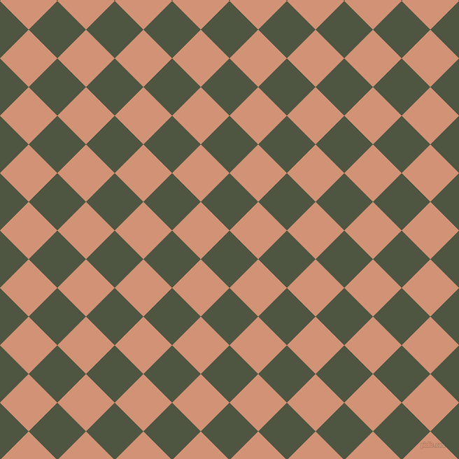 45/135 degree angle diagonal checkered chequered squares checker pattern checkers background, 58 pixel squares size, , Lunar Green and Feldspar checkers chequered checkered squares seamless tileable