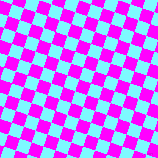 72/162 degree angle diagonal checkered chequered squares checker pattern checkers background, 42 pixel squares size, , Magenta and Electric Blue checkers chequered checkered squares seamless tileable