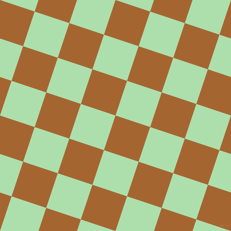 72/162 degree angle diagonal checkered chequered squares checker pattern checkers background, 126 pixel square size, , Mai Tai and Moss Green checkers chequered checkered squares seamless tileable