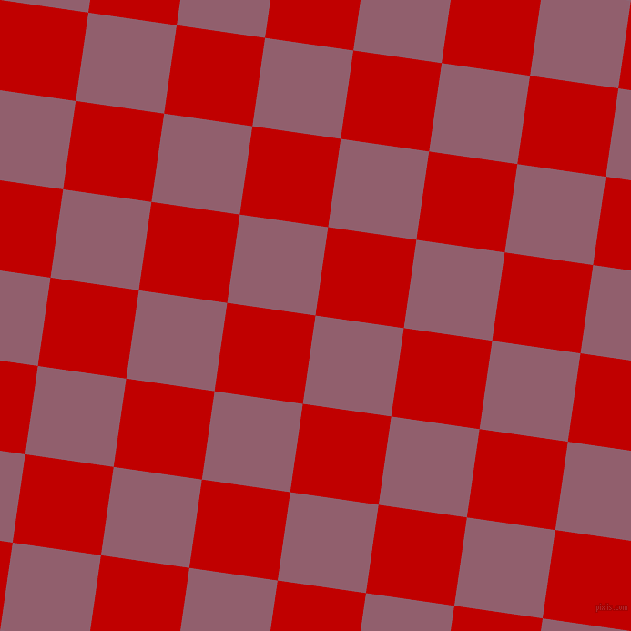 82/172 degree angle diagonal checkered chequered squares checker pattern checkers background, 98 pixel squares size, , Mauve Taupe and Free Speech Red checkers chequered checkered squares seamless tileable