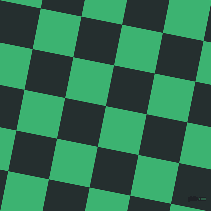79/169 degree angle diagonal checkered chequered squares checker pattern checkers background, 83 pixel squares size, , Medium Sea Green and Swamp checkers chequered checkered squares seamless tileable
