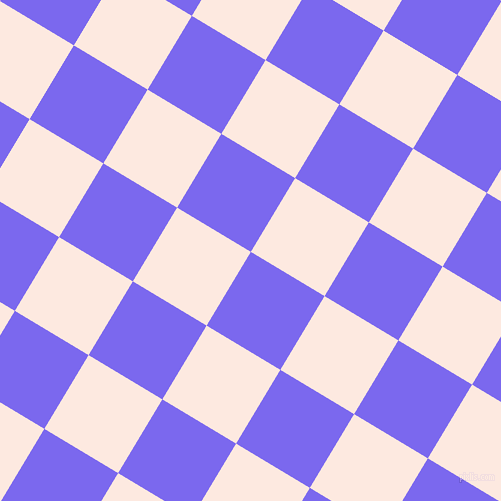 59/149 degree angle diagonal checkered chequered squares checker pattern checkers background, 86 pixel squares size, , Medium Slate Blue and Chablis checkers chequered checkered squares seamless tileable