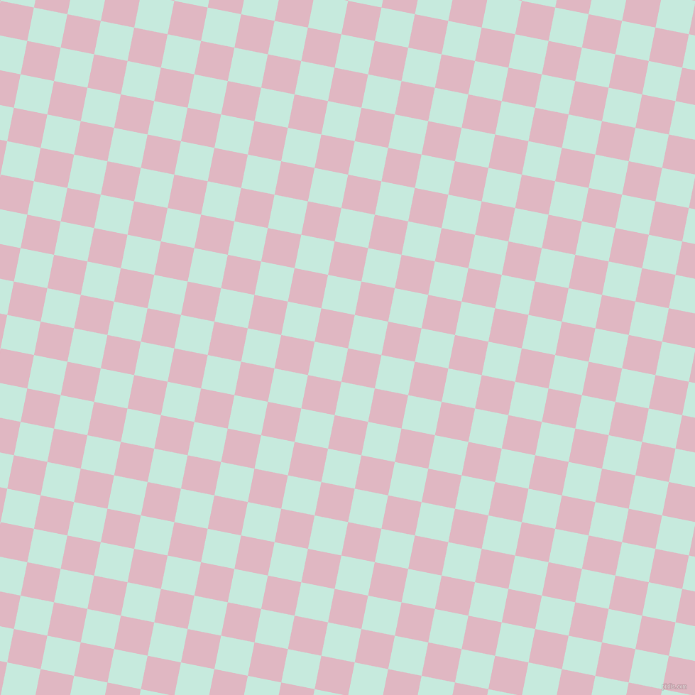79/169 degree angle diagonal checkered chequered squares checker pattern checkers background, 48 pixel squares size, , Melanie and Mint Tulip checkers chequered checkered squares seamless tileable