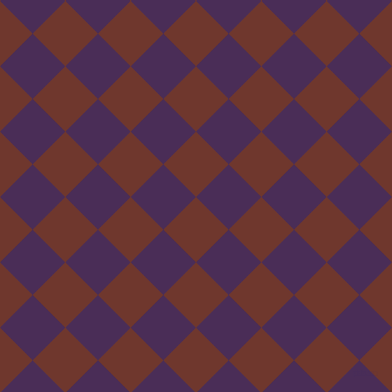 45/135 degree angle diagonal checkered chequered squares checker pattern checkers background, 66 pixel squares size, , Mocha and Scarlet Gum checkers chequered checkered squares seamless tileable