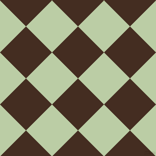 45/135 degree angle diagonal checkered chequered squares checker pattern checkers background, 124 pixel square size, , Morocco Brown and Pixie Green checkers chequered checkered squares seamless tileable