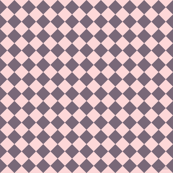 45/135 degree angle diagonal checkered chequered squares checker pattern checkers background, 34 pixel squares size, , Old Lavender and We Peep checkers chequered checkered squares seamless tileable