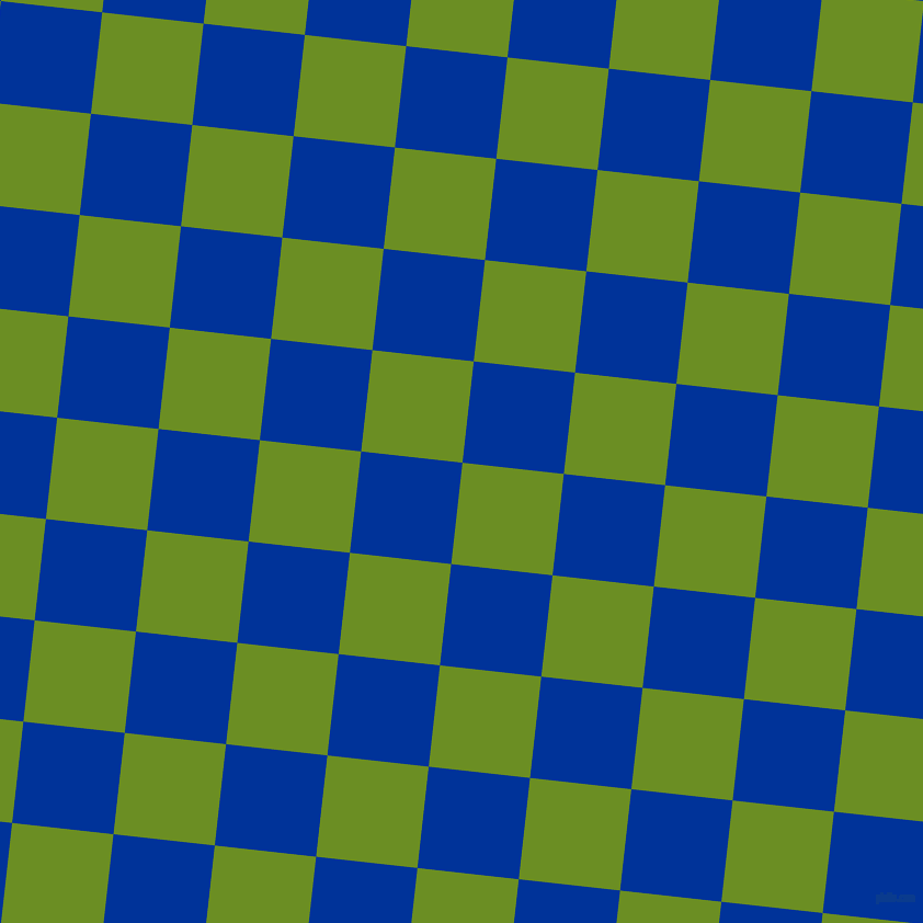 84/174 degree angle diagonal checkered chequered squares checker pattern checkers background, 93 pixel square size, , Olive Drab and Smalt checkers chequered checkered squares seamless tileable