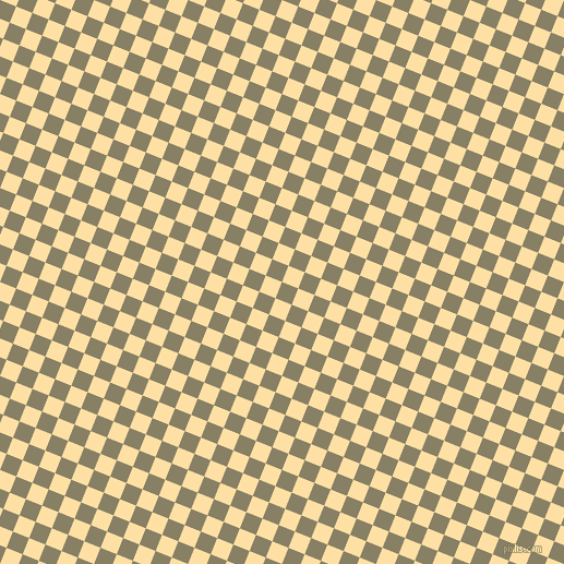 68/158 degree angle diagonal checkered chequered squares checker pattern checkers background, 16 pixel squares size, , Olive Haze and Cape Honey checkers chequered checkered squares seamless tileable