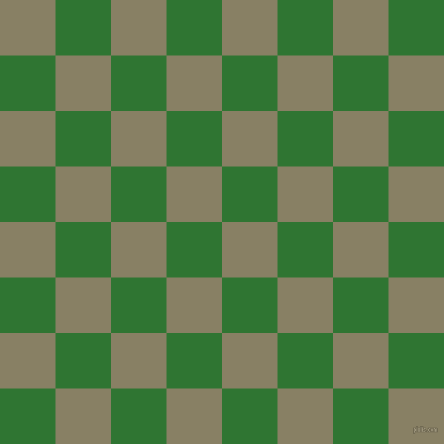 checkered chequered squares checkers background checker pattern, 81 pixel square size, Olive Haze and Japanese Laurel checkers chequered checkered squares seamless tileable
