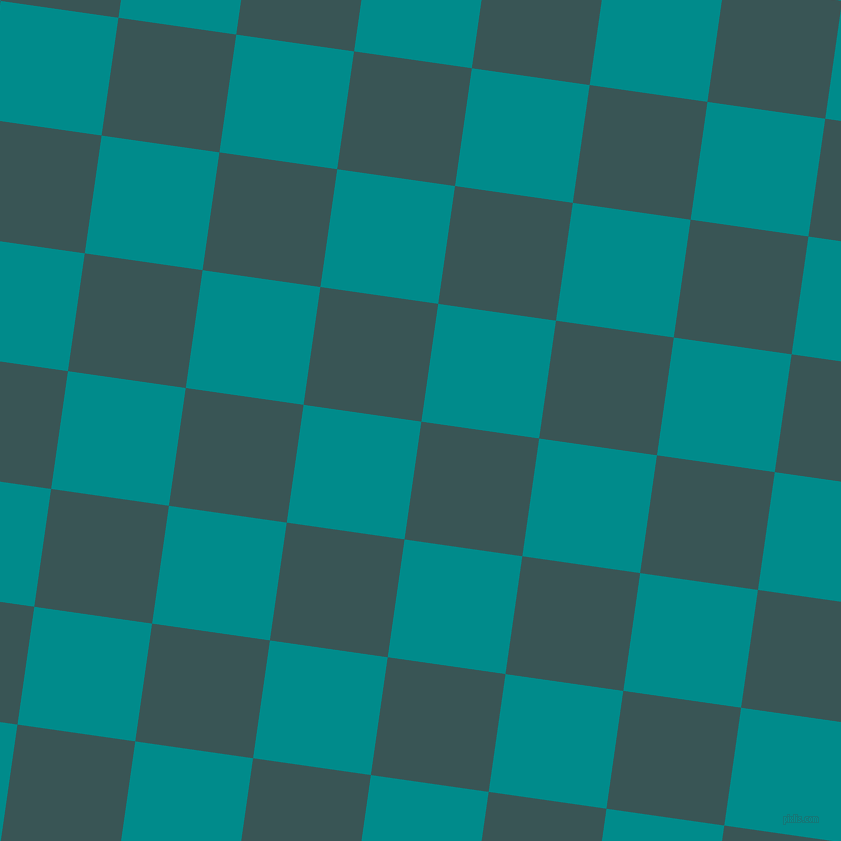 82/172 degree angle diagonal checkered chequered squares checker pattern checkers background, 119 pixel square size, , Oracle and Dark Cyan checkers chequered checkered squares seamless tileable