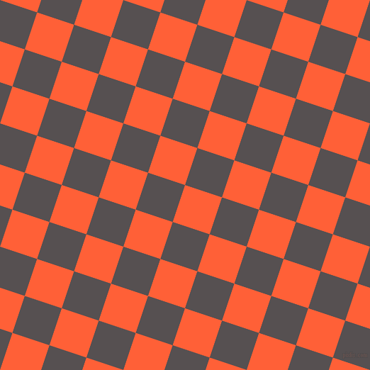 72/162 degree angle diagonal checkered chequered squares checker pattern checkers background, 55 pixel square size, , Outrageous Orange and Mortar checkers chequered checkered squares seamless tileable