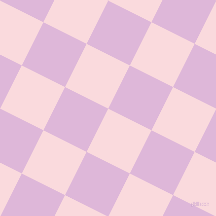 63/153 degree angle diagonal checkered chequered squares checker pattern checkers background, 98 pixel square size, , Pale Pink and French Lilac checkers chequered checkered squares seamless tileable