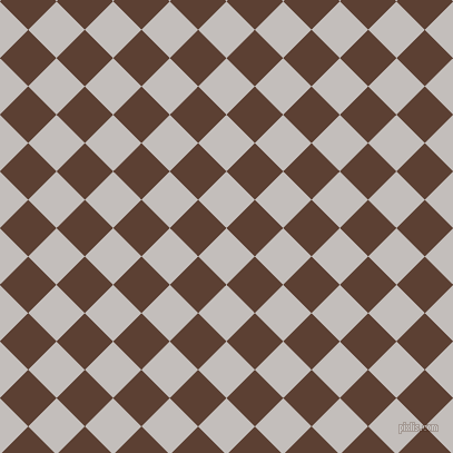 45/135 degree angle diagonal checkered chequered squares checker pattern checkers background, 36 pixel squares size, Pale Slate and Very Dark Brown checkers chequered checkered squares seamless tileable