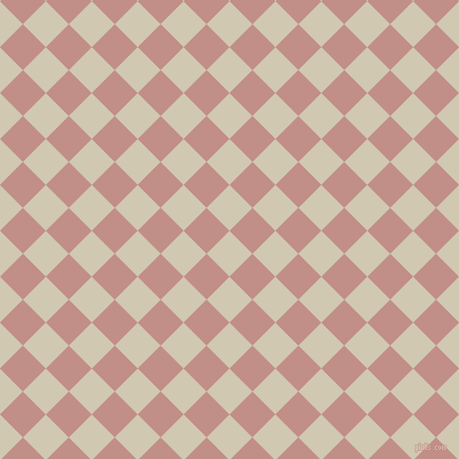 45/135 degree angle diagonal checkered chequered squares checker pattern checkers background, 36 pixel square size, , Parchment and Oriental Pink checkers chequered checkered squares seamless tileable