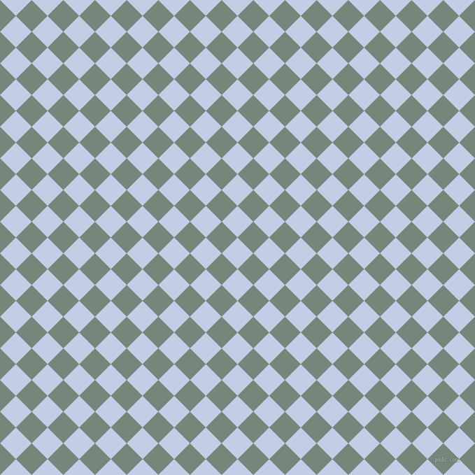 45/135 degree angle diagonal checkered chequered squares checker pattern checkers background, 32 pixel square size, , Periwinkle and Blue Smoke checkers chequered checkered squares seamless tileable