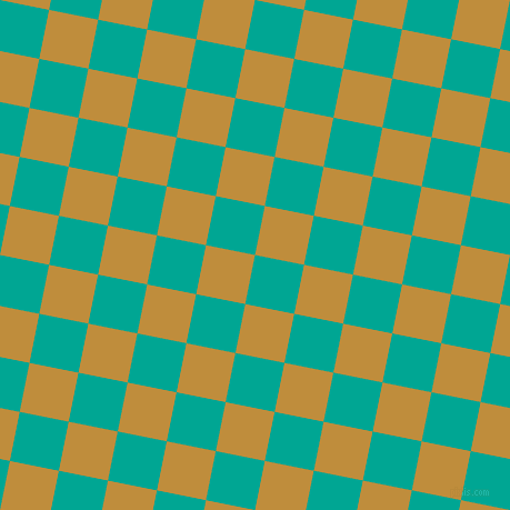 79/169 degree angle diagonal checkered chequered squares checker pattern checkers background, 45 pixel square size, , Persian Green and Pizza checkers chequered checkered squares seamless tileable