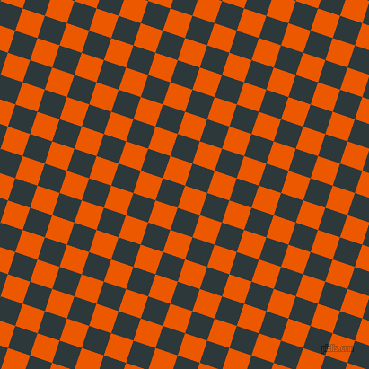 72/162 degree angle diagonal checkered chequered squares checker pattern checkers background, 26 pixel square size, , Persimmon and Outer Space checkers chequered checkered squares seamless tileable