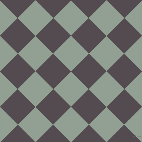 45/135 degree angle diagonal checkered chequered squares checker pattern checkers background, 107 pixel square size, , Pewter and Liver checkers chequered checkered squares seamless tileable
