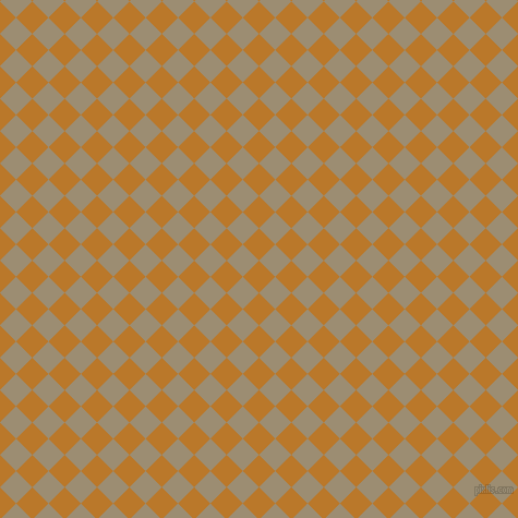 45/135 degree angle diagonal checkered chequered squares checker pattern checkers background, 21 pixel squares size, , Pirate Gold and Pale Oyster checkers chequered checkered squares seamless tileable