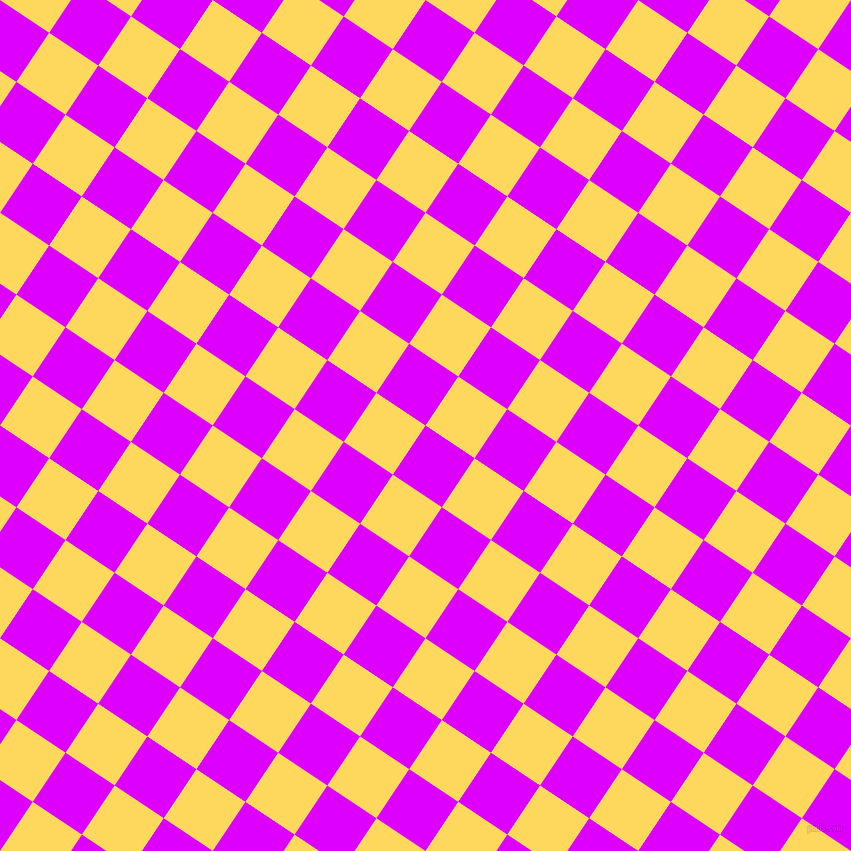 56/146 degree angle diagonal checkered chequered squares checker pattern checkers background, 59 pixel square size, , Psychedelic Purple and Dandelion checkers chequered checkered squares seamless tileable
