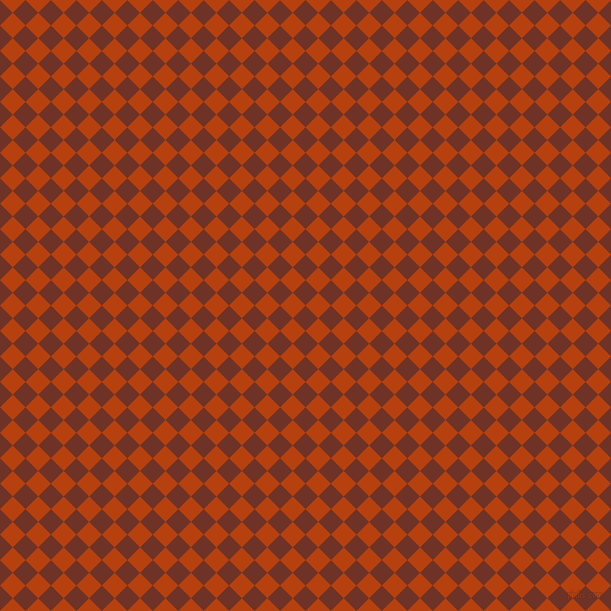 45/135 degree angle diagonal checkered chequered squares checker pattern checkers background, 18 pixel square size, , Pueblo and Rust checkers chequered checkered squares seamless tileable